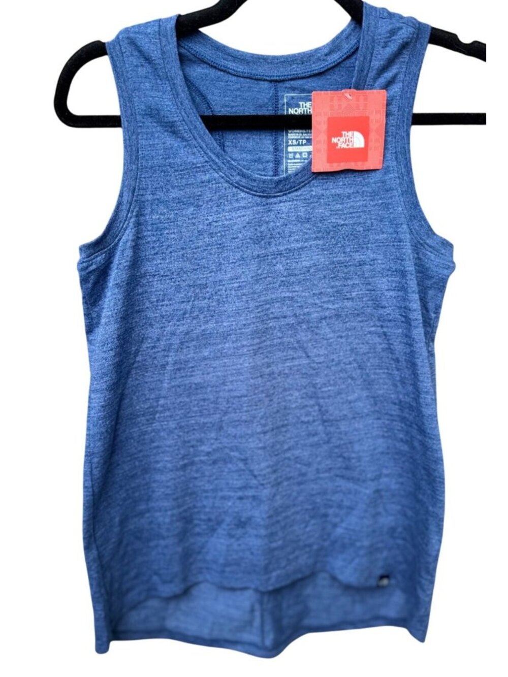 The North Face Women's Blue Sleeveless Tank Top Size XS Heathered Activewear